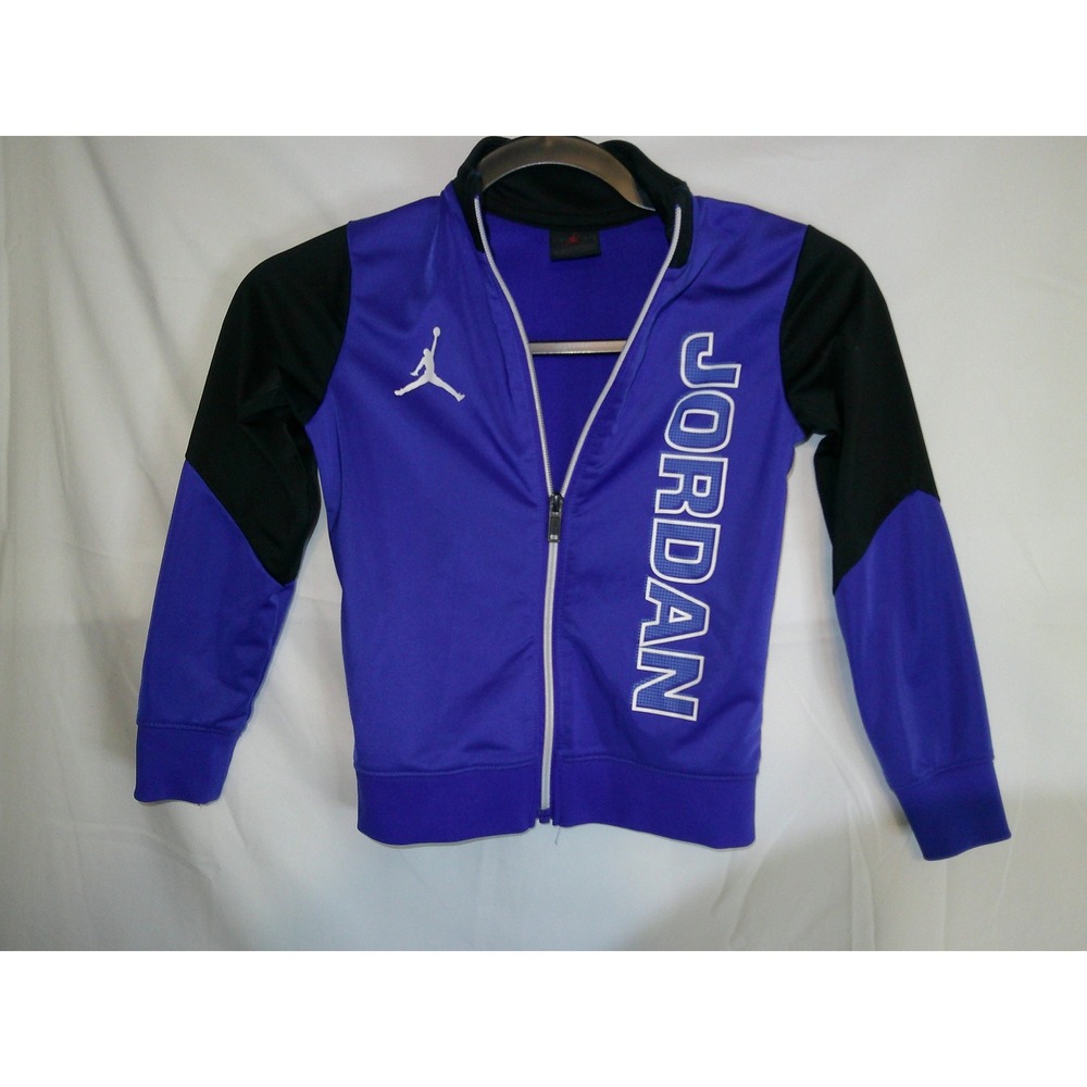 Vintage Air Jordan Track Jacket‎ Full Zip Purple Black Jumpman Kids Size 5
